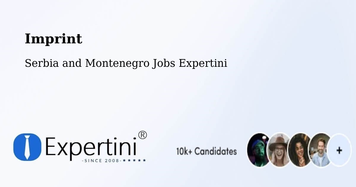 Imprint – Bedford - Serbia and Montenegro Jobs Expertini